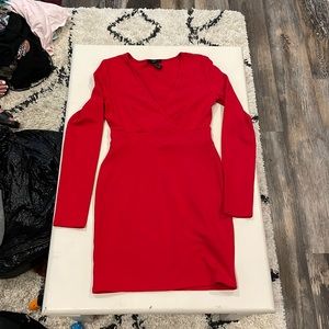 forever21 long sleeve tight dress